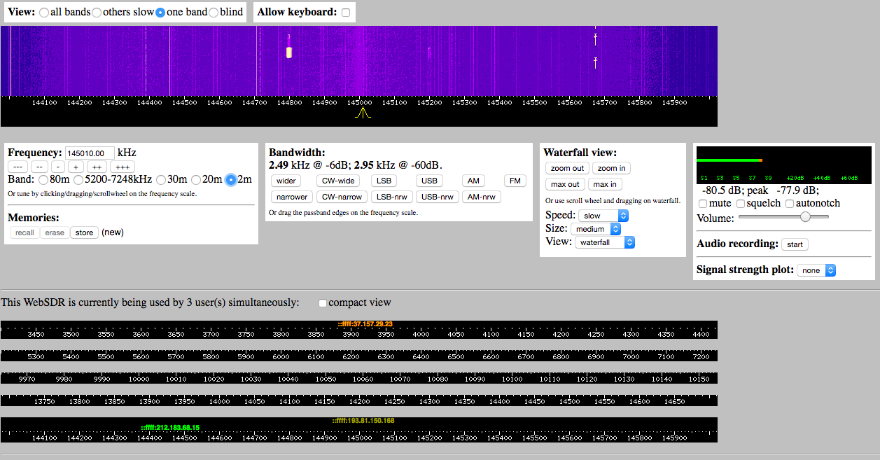 WebSDR - Hier klicken! 