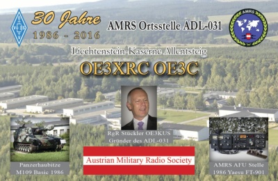 Sonder QSL 30 Jahre ADL301 