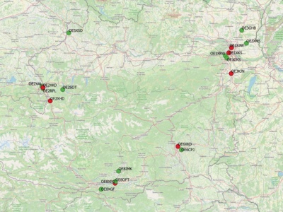  (c) oe1mva - Erreichte Stationen auf Kurzwelle