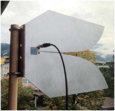 70cm Selbstbau Vivaldi Antenne (c) Werner, OE7WPA